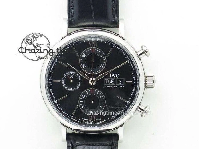 MIROTIME 0520 Pilot Chrono SS AZF 1:1 Best Edition Blue Dial on Brown Leather Strap A TimelessDesign 7060